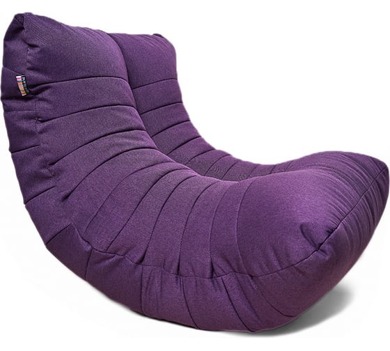 Кресло-мешок Relax line Кокон в рогожке Bahama-Violet XL К-528 1