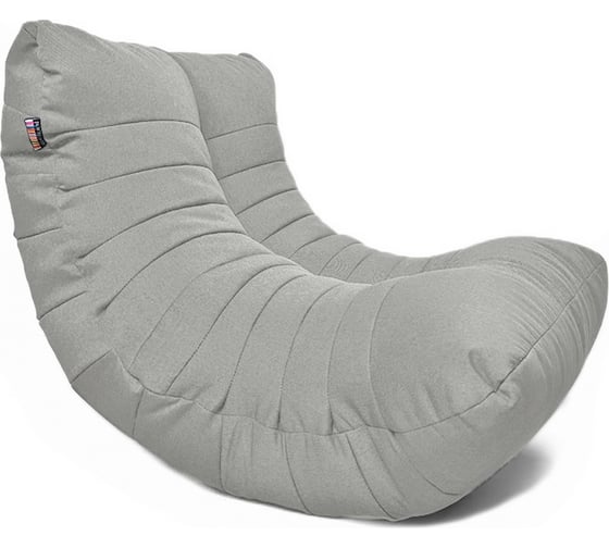 Кресло-мешок Relax line Кокон в рогожке Bahama-Steel XL К-527 1