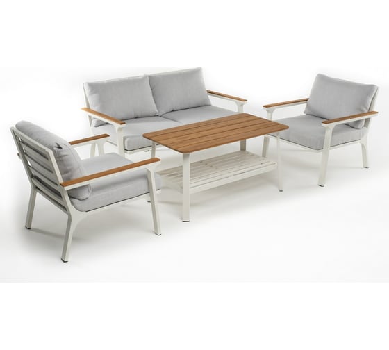 Кофейный стол из алюминия Joygarden CONCORDE белый 75232