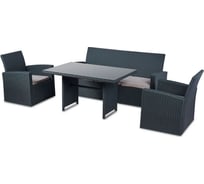 Садовая мебель из искусственного ротанга Divan24 набор Сицилия серый 63000311