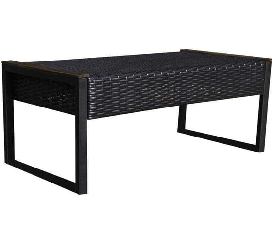 Стол для дачи Кельн Divan24 чёрный 80x46x38 см, 63000012