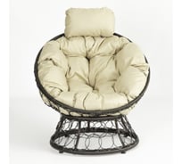 Кресло кокон Divan24 Папасан Ажур, круглое из искусственного ротанга, венге, мягкое кресло для отдыха, мебель для сада 77400084