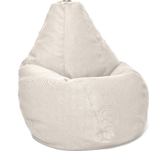Кресло-мешок Relax line Груша в рогожке Bahama White L К-175