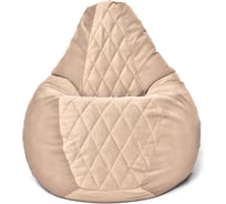 Кресло-мешок Relax line Груша Maserrati 04 XL+декоративная отделка К-103