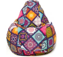 Кресло-мешок Relax line Груша велюр принт Мозайка S К-277