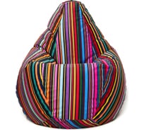 Кресло-мешок Relax line Груша велюр принт Штрих L К-267