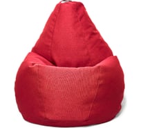 Кресло-мешок Relax line Груша в рогожке Bahama Red S К-188