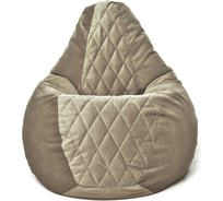 Кресло-мешок Relax line Груша Maserrati 08 XL+декоративная отделка К-107