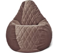 Кресло-мешок Relax line Груша Maserrati 09 XL+декоративная отделка К-108