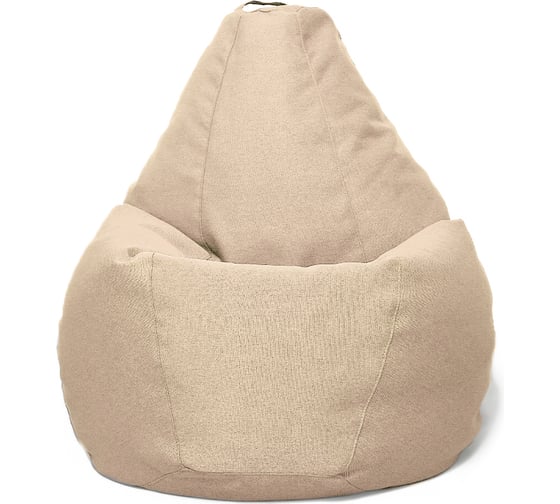 Кресло-мешок Relax line Груша в рогожке Bahama Beige S К-177 1