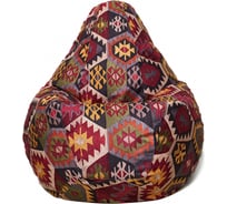 Кресло-мешок Relax line Груша велюр принт Mexico 02 L К-241
