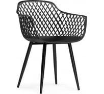 Пластиковый стул Woodville Rikon black / wood 15827