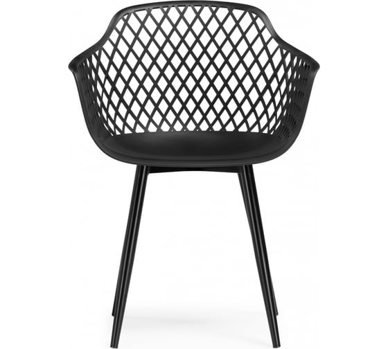 Пластиковый стул Woodville Rikon black / wood 15827