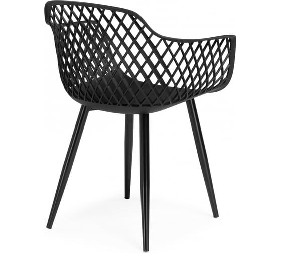 Пластиковый стул Woodville Rikon black / wood 15827