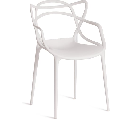 Комплект стульев TetChair Cat Chair (mod. 028) пластик, 53x59x82,5 см, белый, 2 шт. 24287