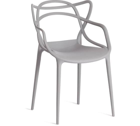 Комплект стульев TetChair Cat Chair (mod. 028) пластик, 53x59x82,5 см, темно-серый, 2 шт. 24291