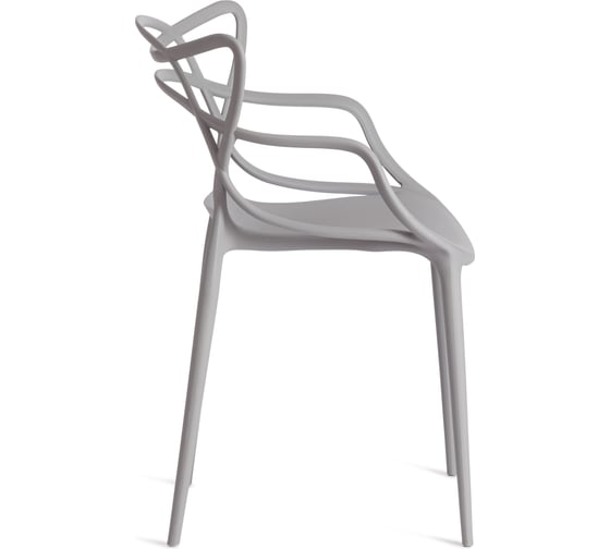 Комплект стульев TetChair Cat Chair (mod. 028) пластик, 53x59x82,5 см, темно-серый, 2 шт. 24291