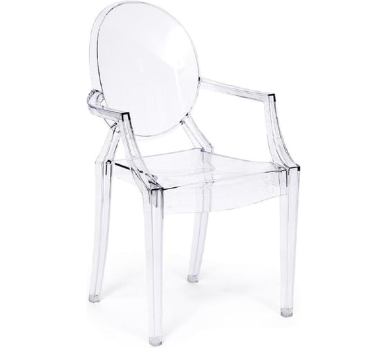 Комплект кресел Tetchair MEDALION (mod. 922) 4 шт. пластик, 56,5*53,2*92,5см, прозрачный 21814