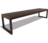 Садовая лавочка 7 скамеек Нео 77006, 1.8 м., сосна, палисандр 77006/НЕО/1,8/9005/С_ПАЛ