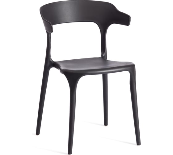 Комплект стульев 4 шт. Tetchair TON (mod. PC33) пластик, 48x48x74 см, черный 24282