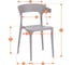 Комплект стульев 4 шт. Tetchair TON (mod. PC33) пластик, 48x48x74 см, желтый 24286 10