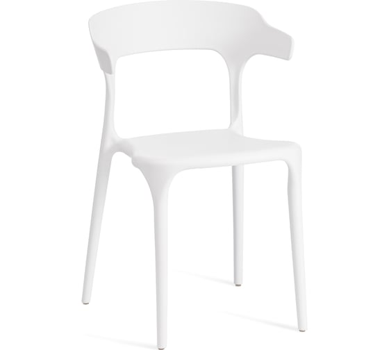 Комплект стульев 4 шт. Tetchair TON (mod. PC33) пластик, 48x48x74 см, белый 24285