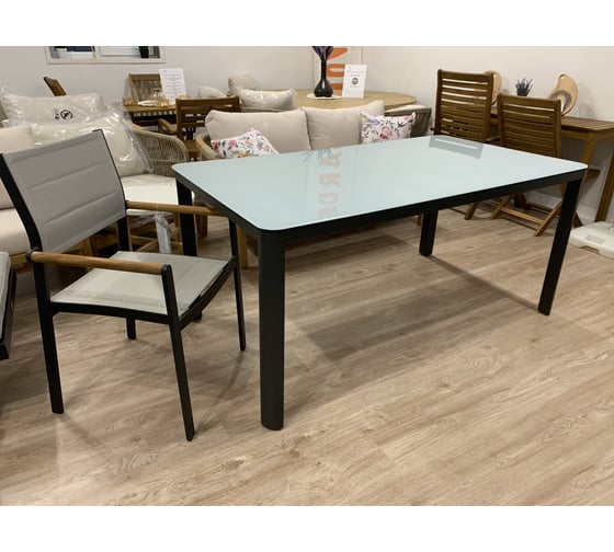 Алюминиевый стол Joygarden LUCCA 160 см темно-серый 41002