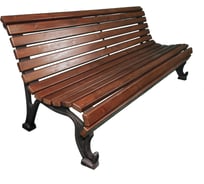 Скамейка 7 скамеек Краснодар, 2.0 м, сосна, палисандр 76070/КРДР/2,0/9005/C_ПАЛ