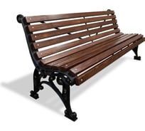 Садовая скамейка 7 скамеек Удача, лиственница, 2.0 м, палисандр 76007/УДАЧ/2,0/9005/Л_ПАЛ