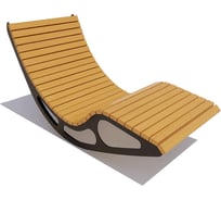 Шезлонг-качалка 7 скамеек Премиум сосна, дуб 13706/ПРЕМ/C_ДУБ