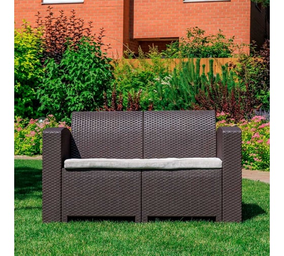 Двухместный садовый диван Royal Family LANA LUX, коричневый 832-61-21 1