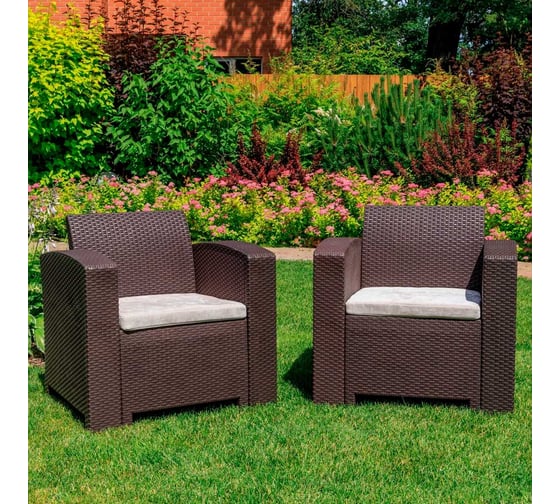 Комплект садовых кресел Royal Family LANA LUX, коричневый 830-61-21 1