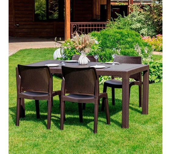 Комплект садовой мебели Royal Family JULY S, коричневый 854-61 1