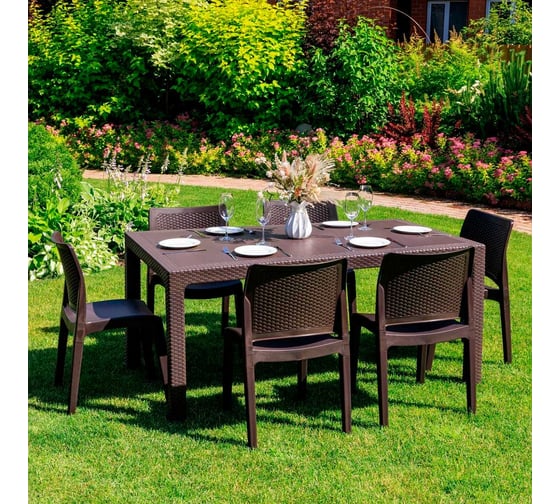 Комплект садовой мебели Royal Family JULY M, коричневый 856-61 1