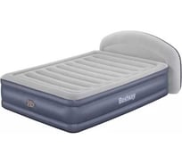 Надувная кровать BestWay 229x152x84см со спинкой, встр.насос 220В, до 300кг 671BD BW