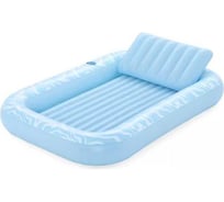 Надувно шезлонг BestWay 214x155см Sun-Kissed Tanning Lounge с подушкой, подстаканник, до 100 кг 43838 BW