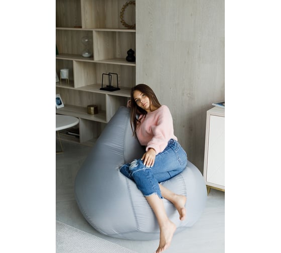 Кресло-мешок DreamBag Серое Оксфорд р.2XL 5001231
