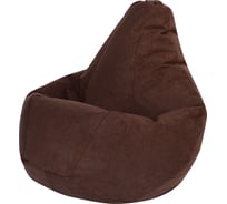 Кресло-мешок DreamBag, коричневый, велюр, р.XL 5022921