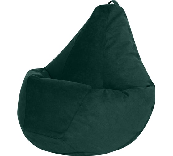 Кресло-мешок DreamBag, зеленый, велюр, р.3XL 5022841 1