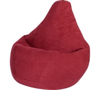 Кресло-мешок DreamBag, бордовый, велюр, р.3XL 5023841