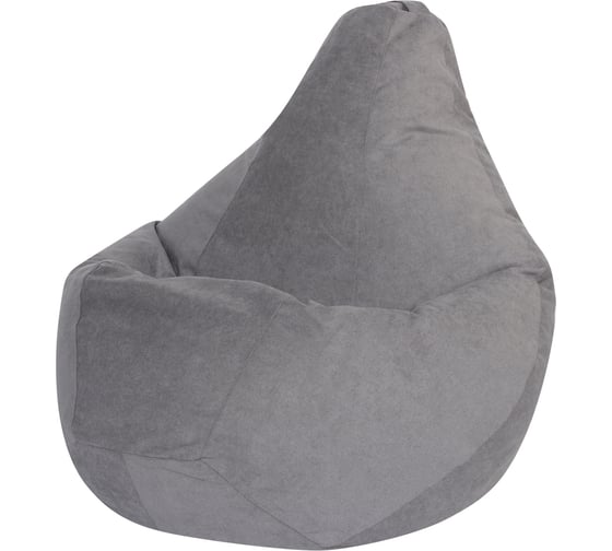 Кресло-мешок DreamBag, серый, велюр, р.2XL 5023331 1
