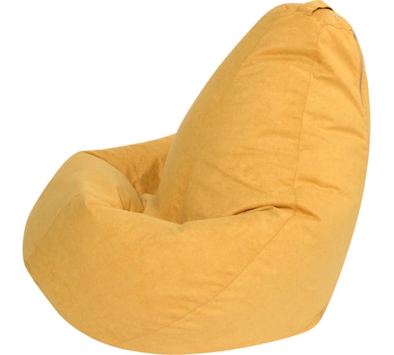 Кресло-мешок DreamBag, желтый, велюр, р.2XL 5022731