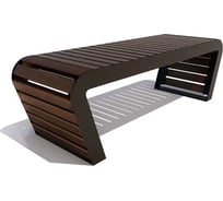 Садово-парковая скамейка 7 скамеек сосна цвет палисандр 77028/ВРГ/2,0/9005/C_ПАЛ