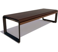 Банкетка 7 скамеек Милан, 1.5 м, сосна, палисандр 76031/МЛ_Б/1,5/9005/С_ПАЛ