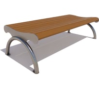 Банкетка 7 скамеек Берлин 77089, 1.8 м, лиственница, тик, 77089/Б_БРЛ/1,8/7779/Л_ТИК