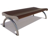 Банкетка 7 скамеек Берлин 77089, 2.0 м, лиственница, палисандр, 77089/Б_БРЛ/2,0/7779/Л_ПАЛ