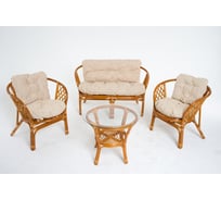 Комплект для отдыха Vinotti Багамы 01/16 NEW Коньяк подушки рогожка