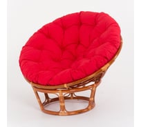 Кресло Vinotti Papasan 23/01 Коньяк Красная подушка