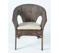 Кресло с подушкой Vinotti 02/08B Темный Коньяк