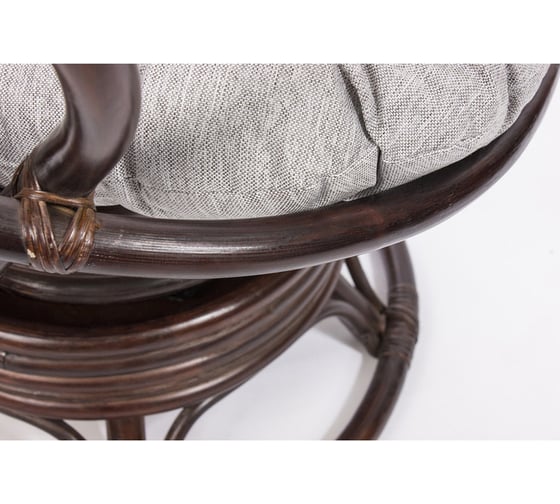 Кресло-качалка RattanDesign SWIVEL ROCKER МИ с подушкой, цвет Орех 013157